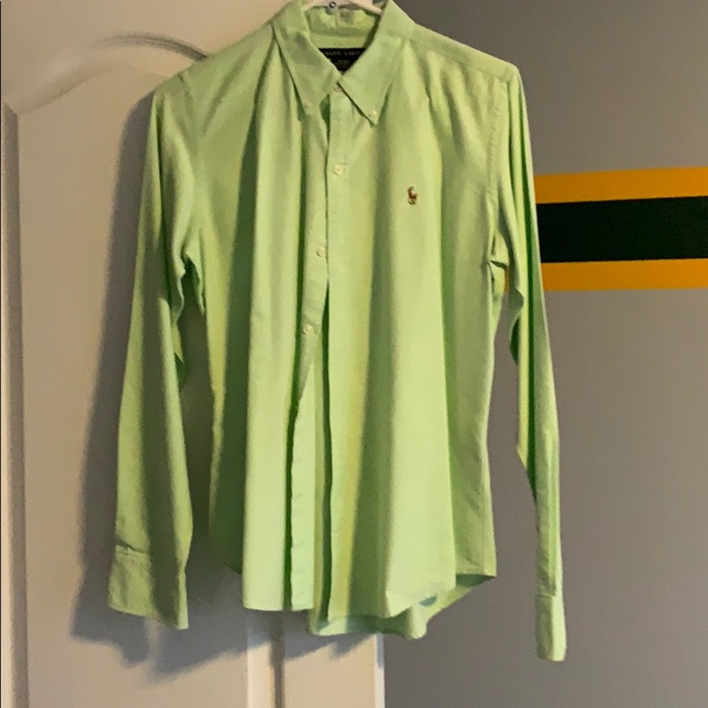 Mint Green Polo Button Down